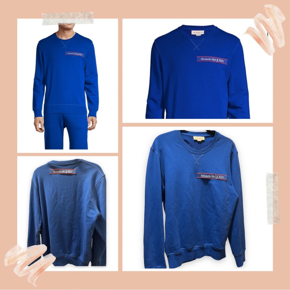Alexander McQueen Logo Tape Sweatshirt